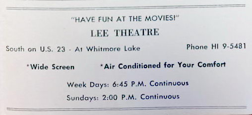 Lee Theatre - Old Ad